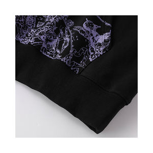 เสื้อฮู้ดดี้โอเวอร์ไซส์ผ้าฝ้ายพิมพ์ลายโลโก้ตามสั่ง คุณภาพสูง ขายดีประจำปี 2025 สำหรับผู้ชาย - Product Image 5