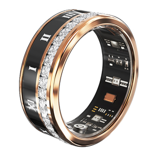 Bague connectée V2 en alliage de titane, étanche IP68, GPS, moniteur de fréquence cardiaque et d'oxygène sanguin, contrôle par application, bague de suivi de santé tendance - Product Image 1