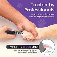 Flamia & Jabz Coupe-ongles pour chien en acier inoxydable, coupe-ongles écologique avec plusieurs tailles et couleurs NC-37