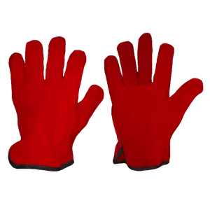 Guantes de seguridad para Conductor de cuero dividido de piel de vaca resistente de alta calidad cómodos resistentes al calor para trabajos de jardín - Product Image 2