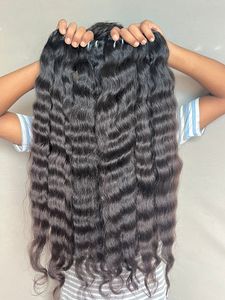ช่อผมมนุษย์แท้แบบไม่ผ่านการทำผมมนุษย์ผมต่อแบบไม่ผ่านกระบวนการผมถักไม่ผ่านกระบวนการผมชาวอินเดียแบบ100% - Product Image 3