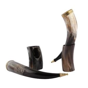 Cornes à boire Viking avec support de corne en cornes de buffle Fabricant et exportateur de l'Inde - Product Image 2