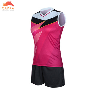 Diseño personalizado de impresión de logotipo de alta calidad Ropa deportiva 100% Poliéster Uniforme de voleibol para mujer - Product Image 5