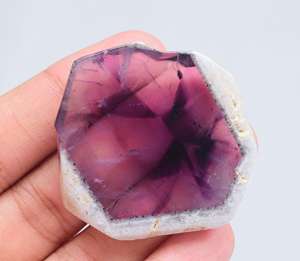 Cristal de Amatista Azul Chevron para Decoración de Uñas, Gema Suelta de Amatista Estrella Natural - Product Image 6