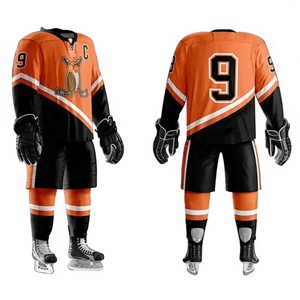 Custom Ice Hockey Jersey and Shorts Set Sublimated Professional Hockey Uniform for Teams Training and Competition - Product Image 1