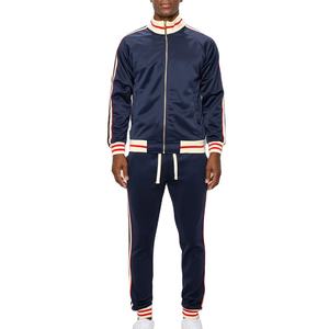 Ensemble de survêtement homme automne 2026 avec sweat à capuche zippé et pantalon de jogging, motif uni, grandes tailles, survêtement zippé OEM pour le printemps - Product Image 4