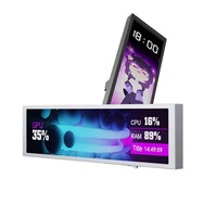 MiraBox D92 9.2 Inch PC Case Display Screen for System Monitoring Custom Images and Video Display