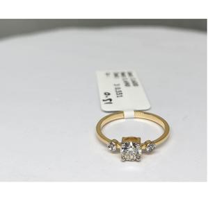 Anillo de Compromiso de Diamante Solitario de 0.04 Ct Dwt, Oro Sólido de 14K con Baño de Rodio, Joyería de Alto Pulido para Exportación al por Mayor - Product Image 1