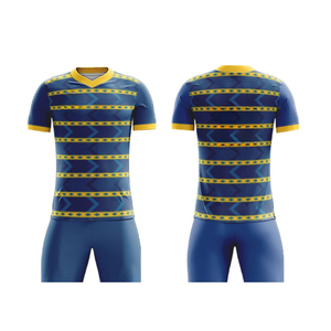 Uniforme de fútbol personalizado 100% poliéster de secado rápido diseño unisex con logotipo personalizado sublimado para adultos - Product Image 3