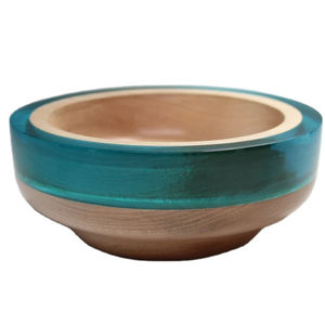Caliente nueva llegada resina epoxi de gran calidad y ensaladera de Acacia de madera Natural juego redondo cuenco para servir comida 2024 - Product Image 1