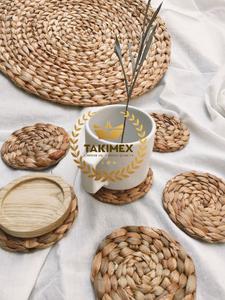 Premium Quality Wholesale Natural Round Woven <b>Placemats</b> Wicker <b>Seagrass</b> <b>Placemat</b> Rattan Heat Resistant Non Slip Mat - Product Image 4