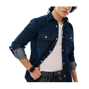 Nouvelle arrivée de chemises en jean Tenue décontractée Chemise en jean de bonne qualité Chemise en jean pour homme fabriquée au Pakistan - Product Image 6