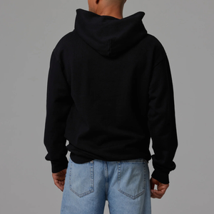 Sweat-shirts à capuche de qualité supérieure avec logo imprimé en relief, coupe ample, 100% coton, tissu éponge français, couleur unie, vêtements décontractés pour hommes, ODM - Product Image 3