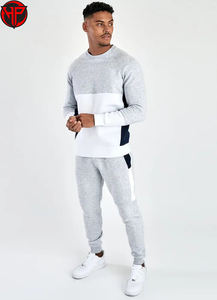 ชุดวิ่งออกกำลังกายสำหรับผู้ชายชุดวอร์มผ้าฝ้ายแบบกำหนดโลโก้ได้เองจากโรงงาน - Product Image 2