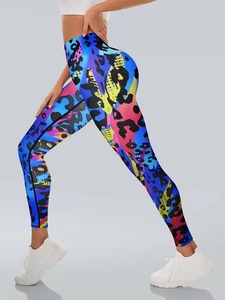 Leggings Deportivos de Cintura Alta para Mujer, Sublimados, al por Mayor, para Gimnasio, Fitness, Yoga y Running - Product Image 3