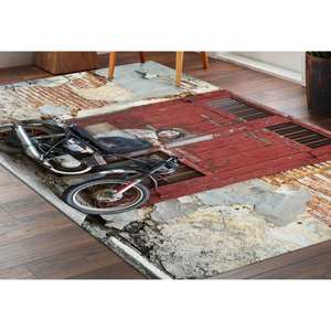 Tapis de moto imprimé en 3D avec motifs graffiti - Tapis antidérapant personnalisé, avec poils doux - Product Image 1