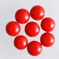 Magnifique cabochon synthétique en forme de corail rouge, pierre précieuse polie, taillée à la machine par une technologie de pointe, pour la fabrication de bijoux, pierre de naissance de mai, pour bagues