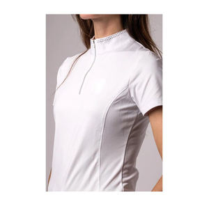 Camisa de equitación Capa base Polo ecuestre Mujeres Niños En Camisa de equitación de tela técnica de secado rápido de la India - Product Image 4