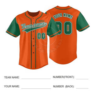 Nouveau style Maillot de baseball sportif pour homme respirant 100% polyester Vente directe d'usine Manches courtes - Product Image 5