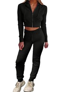 Sudadera con Capucha Corta para Mujer, Estilo Informal, para Otoño, Delgada, con Capucha, Estilo Informal, 2026 - Product Image 2