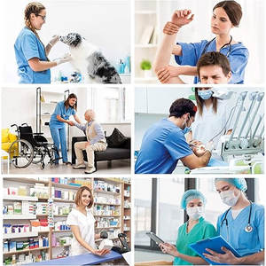 Costume médical unisexe sur mesure ensemble antibactérien doux coton-polyester toile uniformes médecins infirmières hôpital utiliser Logo personnalisé - Product Image 6