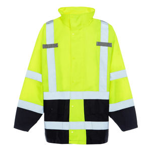 Chaqueta con capucha unisex de manga larga de seguridad para el trabajo de alta visibilidad - Product Image 1