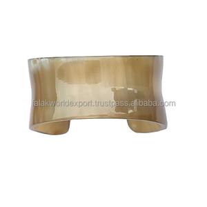 Pulseras y brazaletes de cuerno de búfalo con diseño de paz clásico islámico, regalo, artesanía, moda, venta al por mayor por FWE - Product Image 2