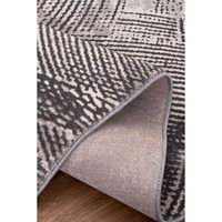 Tapis moderne Wilto P1158 bleu doux, anti-allergique, à poils moyens, base tissée, fabriqué à la machine, à franges droites, pour salon et cuisine