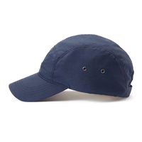 Casquette de baseball sportive en coton 6 panneaux Scout Navy UPF 40+ réglable, imperméable, respirante, performante, unisexe, brodée, pour l'extérieur