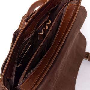 Prix de gros couleur marron multi-poches sacs porte-ordinateur portable tailles personnalisées résistance à l'eau bureau messager porte-documents - Product Image 5