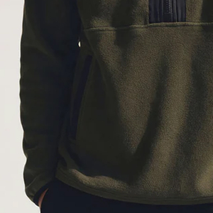 Sweat-shirt pour homme à col montant, fermeture zippée sur le devant, manches longues et poches latérales, service OEM, prix d'usine, matière respirante, 2026 - Product Image 3