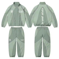 Survêtements unisexes de haute qualité en polyester/nylon, coupe-vent, logo personnalisé imprimé, légers, séchage rapide, antibactériens