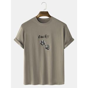 Buy Online Men's Casual T-shirt Fashionable Cotton T-shirts Half Sleeve Premium Quality Cotton <b>Tshirt</b> Customized Regular T-shirt - Product Image 3