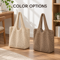 Sac fourre-tout en tricot réutilisable, écologique, tissé pour femmes et hommes, usage quotidien, vente en gros, directement de l'usine, stock disponible, expédition rapide