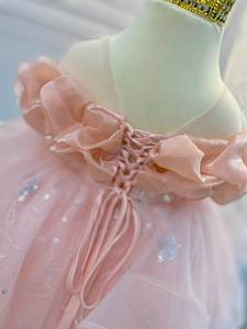 Vendedor superior, vestido de princesa multicapa con lentejuelas, fiesta de cumpleaños temática para niños, otras ocasiones especiales, compatible con ODM/OEM - Product Image 5