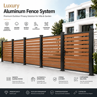 Panneau de clôture WPC durable, résistant à l'humidité, écran d'intimité en bois composite pour jardin, patio, villa, clôture résidentielle