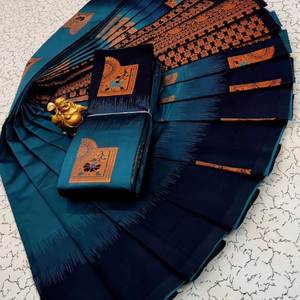 KUBERA ELITE MEENA FANCY LIGHT PESO SEDA SAREES - Product Image 4