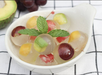 Cubes de gelée de fruits mous Garniture pour dessert aux saveurs multiples du Vietnam
