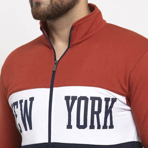 Chándales de cuello alto para hombre de la mejor calidad para cierre de cremallera de invierno con estampado sólido Precio razonable - Product Image 5