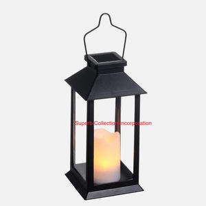 Luxury Design Stainless Steel Candle <b>Lantern</b> With Wood Top & Glass Panels Modern Handcrafted Decorative <b>Lantern</b> For Indoor - Product Image 3