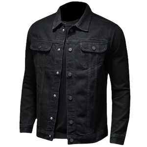 Veste de conception unique pour hommes 2025 dernière mode sur mesure Logo imprimé vestes en jean pour hommes - Product Image 5