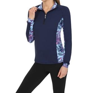 Equestrian Wear Ladies Polo Base Layer High Quality Long Sleeves Breathable Four-way Stretch Spandex/Polyester Women <b>Riding</b> - Product Image 3