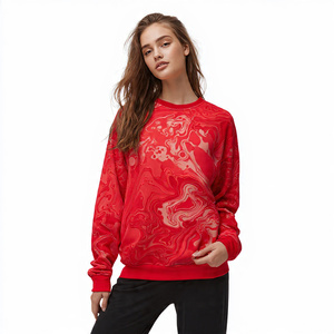 Baggy Drop Shoulder Women Sweatshirts Winter Streetwear Loose Fit Sweat Shirt Ladies Crew Neck 500 GSM Fleece Sweatshirt Women's - Product Image 5