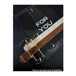 Ceinture carrée pour femme, ceinture pour pantalon, ceinture pour veste, ceinture pour robe - Noir-brun-beige - Product Image 1