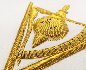 Tablier du conseil du maître illustre passé violet avec glands à franges Tous les accessoires maçonniques Regalia disponibles dans le magasin Meilleure qualité - Product Image 4