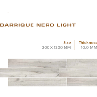 Carreaux de porcelaine effet bois à lattes 200x1200mm, modernes, antidérapants, type barrique naturelle NOVAC CERAMIC pour cour