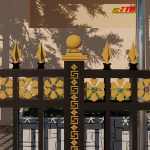 Paneles de valla de hierro forjado de alta calidad del proveedor de Vietnam con juego de valla completo para uso en exteriores en jardines o áreas agrícolas - Product Image 6