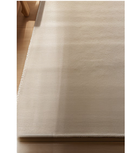 Tapis moderne crème en laine touffeté à la main motif géométrique rectangulaire à poils hauts pour bureau à domicile salon chambre d'enfants fait à la main - Product Image 2