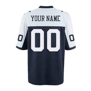 Benutzer definierte American Football Jersey Top Patch Sublimation Siebdruck Top Jugend Fußball Trikots mit OEM-Service - Product Image 2