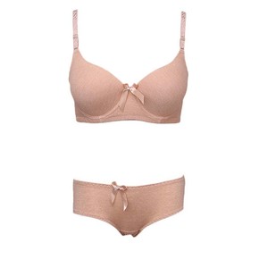Conjunto de sujetador y bragas de espuma para mujer - Color piel - Product Image 1